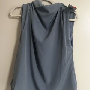 Elegant Blue Sleeveless Top